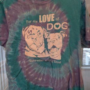 Tie Dye - One of a Kind - Teal, Blue, Purple - Sz Lg